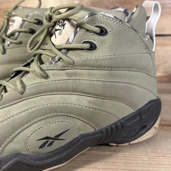 Mens 13 - Reebok Shaqnosis Cargo Green Khaki Black Barracks Camo Sneakers V61196